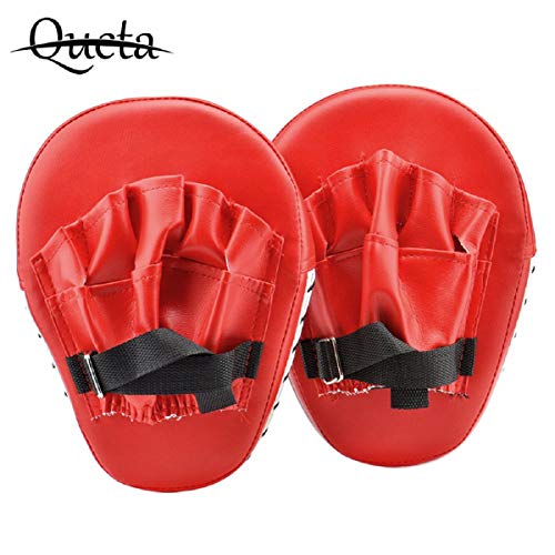 Queta 1 par Almohadillas de Boxeo Objetivos a Mano, Paos de Boxeo para Kick Boxing Muay Thai MMA-Almohadillas Entrenamiento - Manoplas de Boxeo