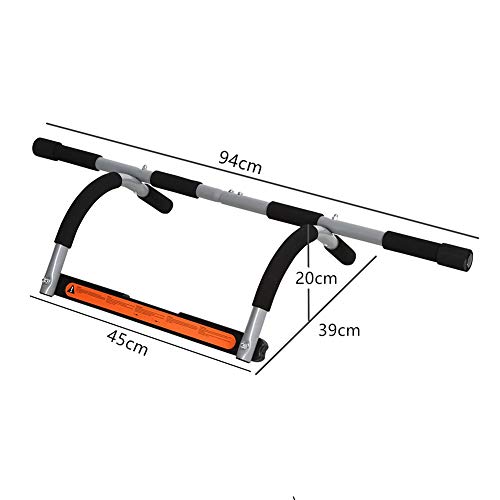 QWJUN Tire Extraíble hasta Bar, Pull-Up Bar De Umbral Home Fitness, Flexiones Soporte, De Gimnasio En Casa, Entrenamiento De Los Músculos, De 120 Kg De Carga Máxima