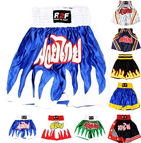 R2F Sports Llama Diseño Boxeo Pantalones Cortos MMA Muay Thai Bottoms Lucha Formación Bañador