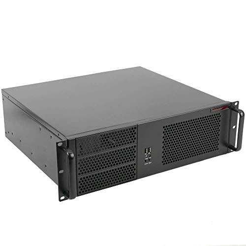 RackMatic - Caja Rack 19" IPC microATX ATX 3U 3x5.25 5x3.5 Fondo 390mm