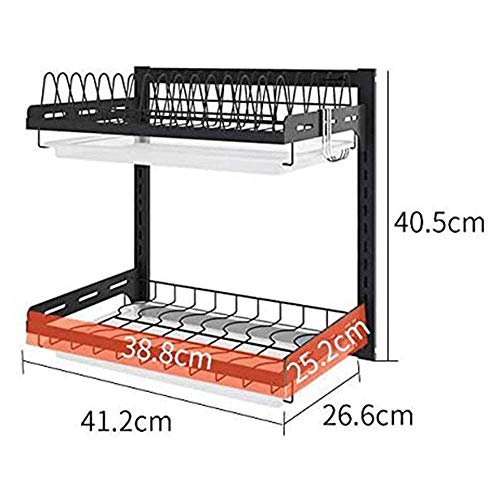 Racks de Cocina de Acero Inoxidable, Platos, desagües, Cuchillo de Cocina montado en la Pared, sin Perforaciones