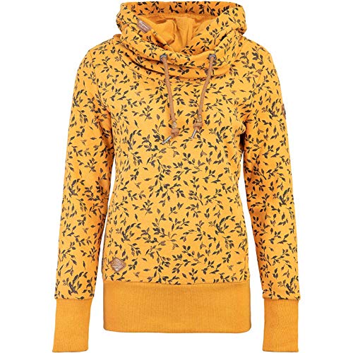 Ragwear Hooked - Sudadera con capucha para mujer amarillo curry L