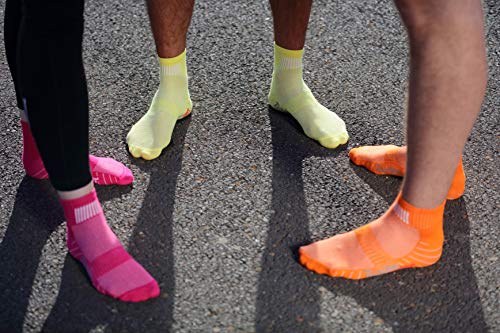 Rainbow Socks - Hombre Mujer Calcetines Deporte Colores de Algodón - 6 Pares - Verde Rosa Naranja Rojo Azul Palido Amarillo - Talla 44-46