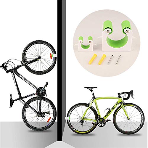 RANSHUO Bike Parking Buckle Indoor Bicycle Display Stands Portable Bike Storage Holder Wall Mount Hanger Space Saving,for Road Bikes and Mountain Bikes Black Mountain Bike