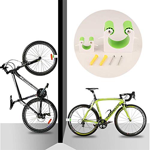 RANSHUO Bike Parking Buckle Indoor Bicycle Display Stands Portable Bike Storage Holder Wall Mount Hanger Space Saving,for Road Bikes and Mountain Bikes Black Mountain Bike