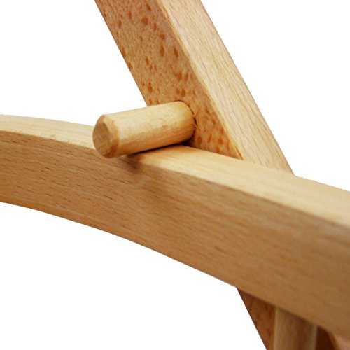 rawstyle trineo de madera con respaldo + cuerda + Empuje – Respaldo – Niños trineo – Trineo de madera de haya Niños trineo