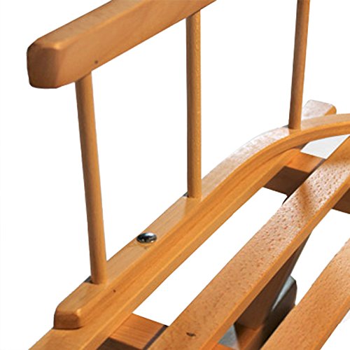 Rawstyle - Trineo de madera con respaldo y cuerda