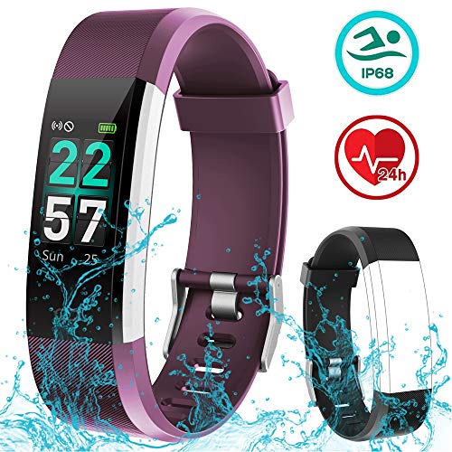 Rayfit Pulsera Actividad Inteligente Reloj Deportivo Impermeable Fitness Tracker Monitor de Ritmo Cardíaco Podómetro Contador de Calorías Pasos Monitor de Sueño Pulsómetros para Niños Mujeres Hombres