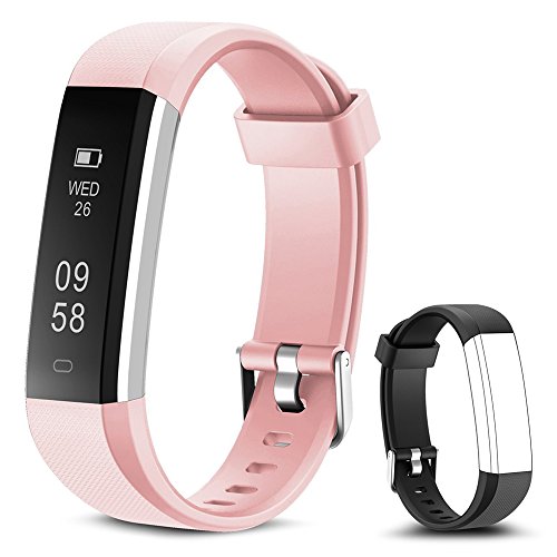 Rayfit Pulsera Actividad Reloj Inteligente Fitness Tracker Podómetro Monitor de Sueño Contador de Calorías Pasos Rastreador de Ejercicios Reloj Salud Pulsera Deportiva para Niños Mujeres Hombres