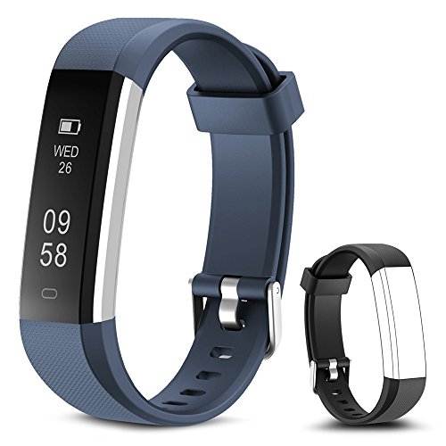 Rayfit Pulsera Actividad Reloj Inteligente Fitness Tracker Podómetro Monitor de Sueño Contador de Calorías Pasos Rastreador de Ejercicios Reloj Salud Pulsera Deportiva para Niños Mujeres Hombres