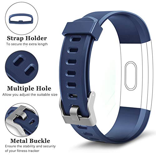 Rayfit Pulseras de Repuesto para Fitness Tracker Correa ID115Plus HR/Correa ID115 Plus HR / SW333 Correa Repuesto de Reloj Deportivo Inteligente Pulseras Actividad Contador Pasos Calorías Podometro