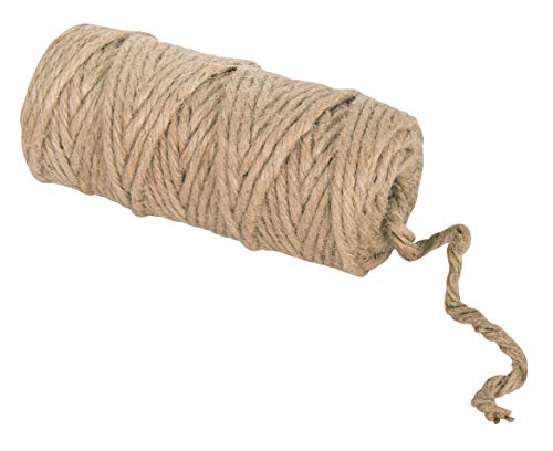 Rayher 4200431 6-Fold Jute Thread, Plastic, Natural, 6 mm, 35 m Spool Hilo de Yute, sextuple, 6mm ø, Bobina 35m