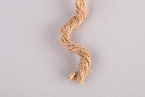 Rayher 4200431 6-Fold Jute Thread, Plastic, Natural, 6 mm, 35 m Spool Hilo de Yute, sextuple, 6mm ø, Bobina 35m