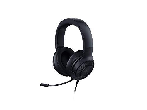 Razer Kraken x 7.1 Auriculares Gaming con Sonido Envolvente con Compatibilidad Multiplataforma, Ergónomico y ligero; 250 g peso, Negro