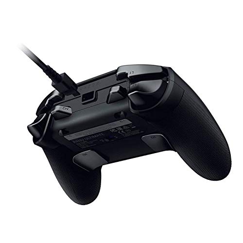 Razer Raiju Ultimate Controlador inalámbrico y con cable para juegos (con botones de acción táctiles Mecha, piezas reemplazables, panel de control rápido e iluminación Chroma RGB), Negro