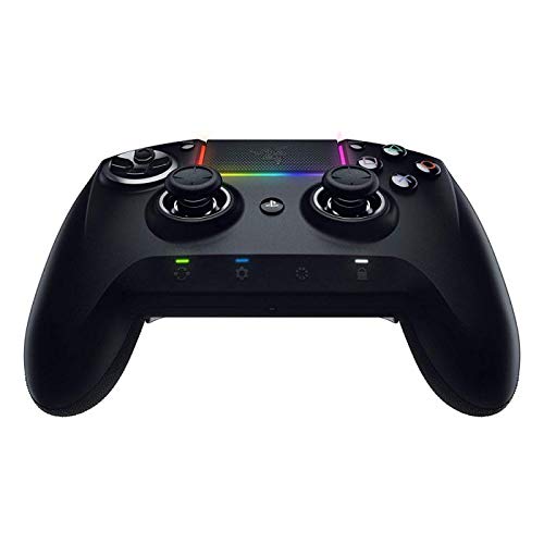 Razer Raiju Ultimate Controlador inalámbrico y con cable para juegos (con botones de acción táctiles Mecha, piezas reemplazables, panel de control rápido e iluminación Chroma RGB), Negro