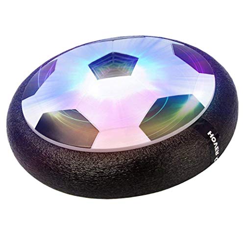 RC TECNIC Balón de Fútbol Flotante Hoverball con Luces Led | Juego Pelota Air Football Deslizante con Espuma | Juguetes para Niños Interior y Exterior