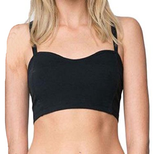 Rcool Classics Ladies Loose Burnout Top - Mujeres Verano Suelto Gimnasia Deporte Chaleco Entrenando Correr Tank Tops (Talla única, Correa Negro)