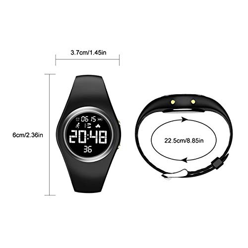 RCruning-EU Pulsera Actividad Impermeable IP68 Fitness Smartwatch Tracker Contador de Pasos, Contador de Calorías,Distancia niños Mujer Hombre - Non-Bluetooth Non-App