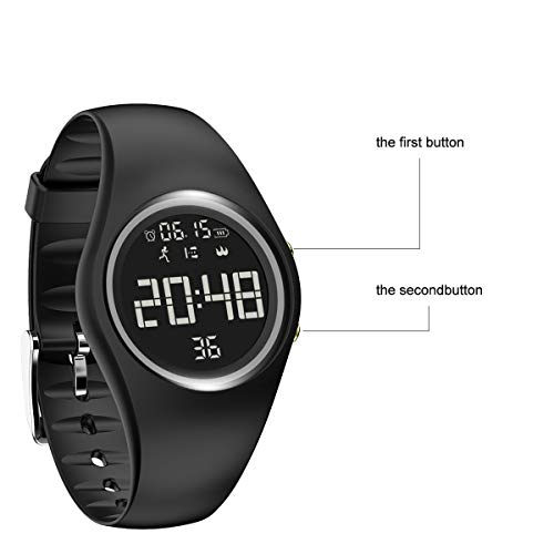 RCruning-EU Pulsera Actividad Impermeable IP68 Fitness Smartwatch Tracker Contador de Pasos, Contador de Calorías,Distancia niños Mujer Hombre - Non-Bluetooth Non-App