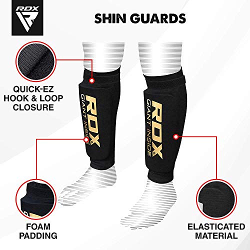 RDX Boxeo Espinilleras Protección MMA Kick Boxing Muay Thai Espinilla Empeine Shin Pads