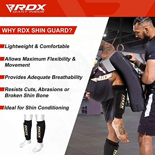 RDX Boxeo Espinilleras Protección MMA Kick Boxing Muay Thai Espinilla Empeine Shin Pads