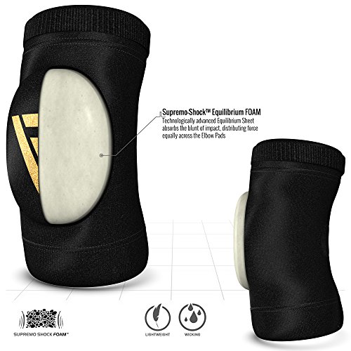 RDX - Codera para MMA, deportes de contacto, musculación o tendinitis, color negro, tamaño medium