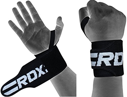 RDX Correas de Levantamiento Gym Muñequeras para Peso Elevación Deportivas | Aprobado por IPL y USPA | Muñequera Tirantes para Power Lifting, Gimnasio Fitness, Musculación, Entrenamiento, Gimnástico