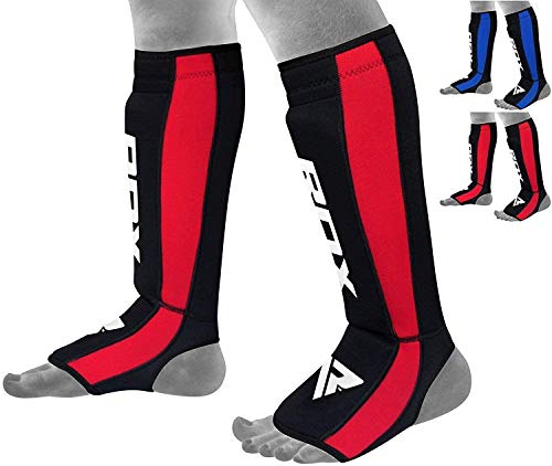 RDX Espinilleras Neopreno Kick Boxing Boxeo MMA Protección Muay Thai Espinilla Empeine