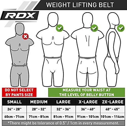 RDX Gimnasio Cinturón Cuero 4" Musculacion Peso Cinturones Pesas Entrenamiento Levantamiento