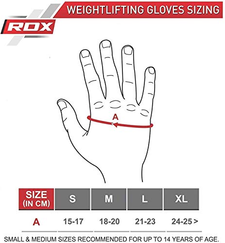 RDX Guantes Gimnasio con Muñequera Pesas Entrenamiento Halterofilia Fitness Musculacion Culturismo Weightlifting Levantamiento Powerlifting Workout Antideslizante Gym Gloves