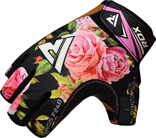 RDX Guantes Gimnasio Mujer Fitness Culturismo Musculacion Gym Levantamiento de Pesas Entrenamiento Halterofilia Deportivos Workout Powerlifting Chica Antideslizante Weightlifting Gloves