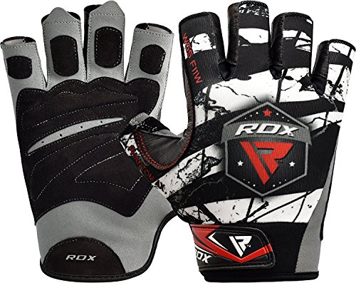 RDX Guantes Gimnasio Musculacion Pesas Fitness Levantamiento de Pesas Formación Entrenamiento físico de Culturismo