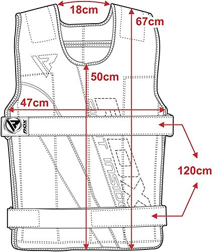 RDX Gym Lastrado Chalecos De Peso Fitness Weighted Vest Entrenamiento Chaleco Pesas