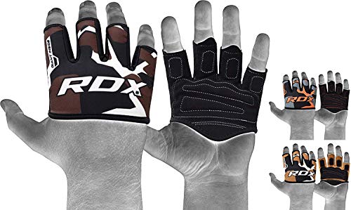 RDX Levantamiento Almohadillas De Agarre Tipo Guantes para Gimnasio, Entrenamiento, Training Gym Correas De Mano Palm Soporte