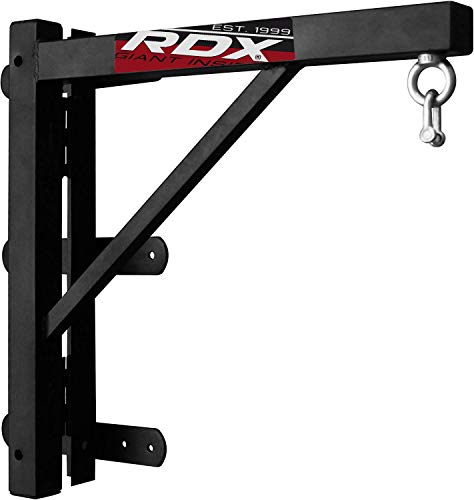 RDX MMA - Fijación para saco de boxeo, montaje en suspensión, gancho para pared o techo., negro