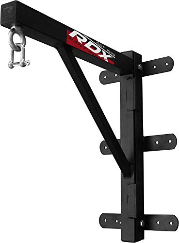 RDX MMA - Fijación para saco de boxeo, montaje en suspensión, gancho para pared o techo., negro