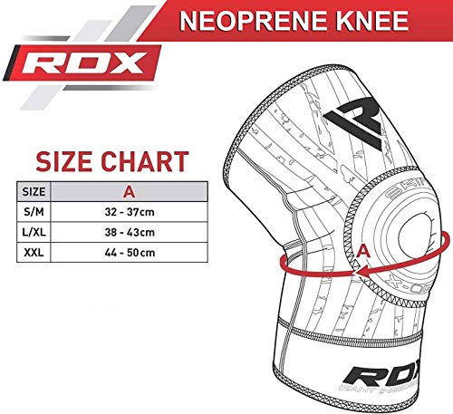 RDX Neopreno Elástica Soporte Rodilla Deportivo Fitness Ligamento Rodillera (Se Vende como un Solo Elemento)