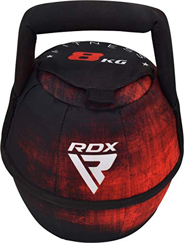 RDX Pesa Rusa Kettlebell Peso Swing Entrenamiento Front Squat Russian Sit-up Levantamiento de Pesas Bolsa de Arena Dumbells Muscular Equipos de Gimnasia para Yoga Ejercicio Deportivo 2kg a 10kg