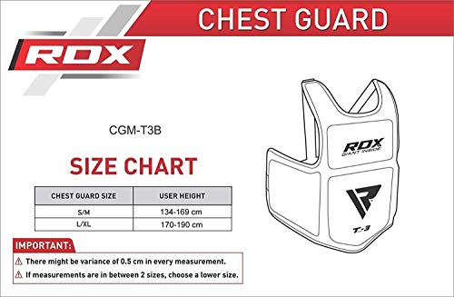 RDX Protección De Cuerpo MMA Boxeo Vientre para Pecho Peto Taekwondo