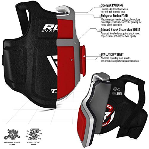 RDX Protección De Cuerpo MMA Boxeo Vientre para Pecho Peto Taekwondo