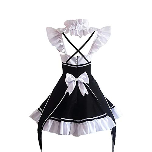 Re: Zero Disfraz de Cosplay Rem Ram Halloween Carnaval Traje de Cosplay Re: Zero - Iniciando la Vida en Otro Mundo Anime Twin Maid Rem/Ram Lolita Disfraz