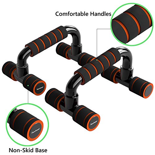Readaeer --pushup bar ,soporte para flexiones, negro (naranja)