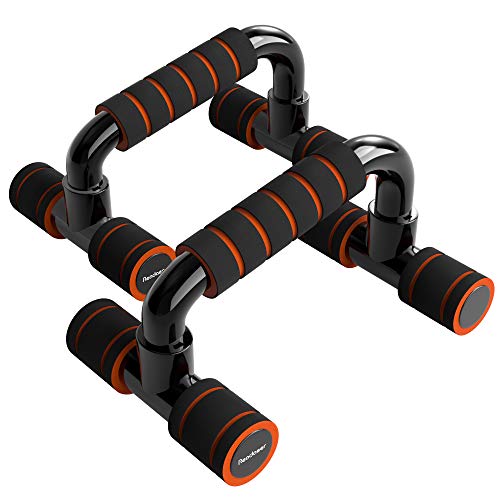 Readaeer --pushup bar ,soporte para flexiones, negro (naranja)