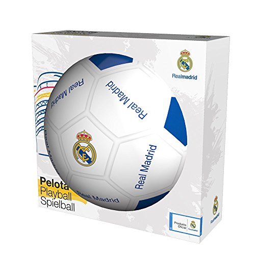 Real Madrid Balon 23 cm de plástico Duro (Smoby 50929)