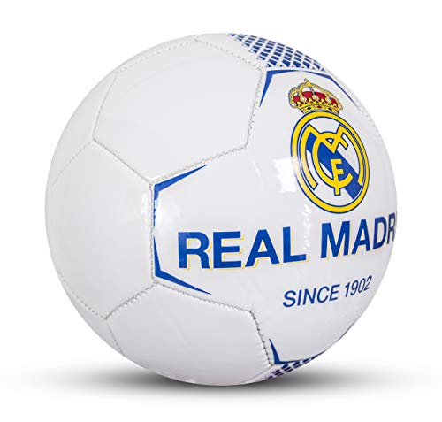 Real Madrid - Balón de fútbol Infantil, Color Blanco, Talla 5