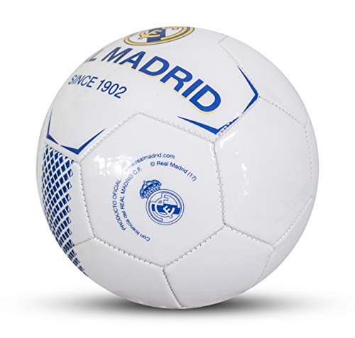 Real Madrid - Balón de fútbol Infantil, Color Blanco, Talla 5