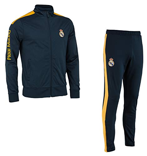 Real Madrid Chándal Training fit Chaqueta + Pantalones Colección Oficial - Hombre S