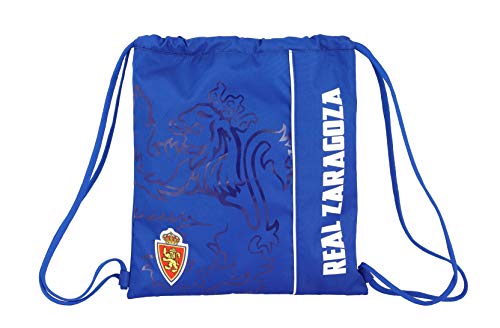 Real Zaragoza Oficial Saco Plano Grande 350x400mm, Multicolor