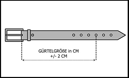 Redbridge Cinturón Piel Negro ES 85 (85 cm)